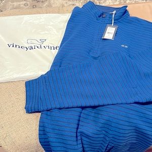 NWT Men’s vineyard vines performance saltwater quarter zip pullover-XL